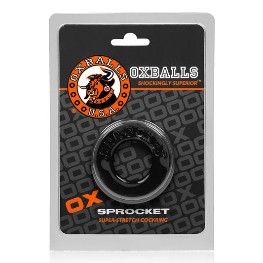 OXBALLS SPROCKET, COCKRING, BLACK