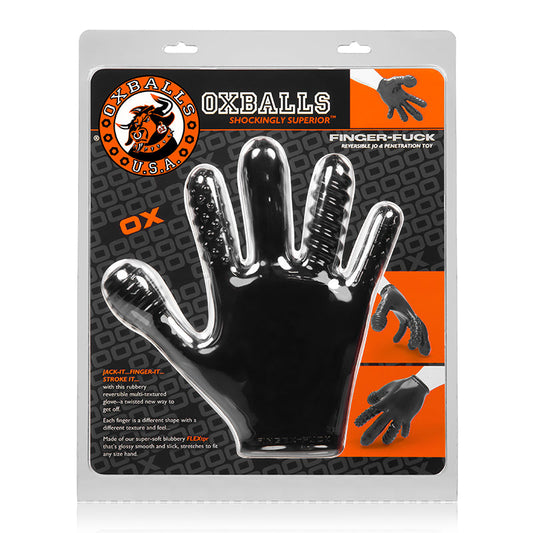 OXBALLS - FINGER FUCK GLOVE, BLACK