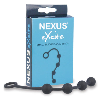 NEXUS - EXCITE SILICONE ANAL BEADS SMALL BLACK