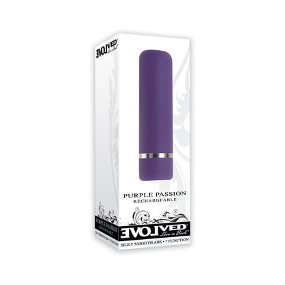 EVOLVED PURPLE PASSION RECHARGEABLE PETITE BULLET VIBRATOR