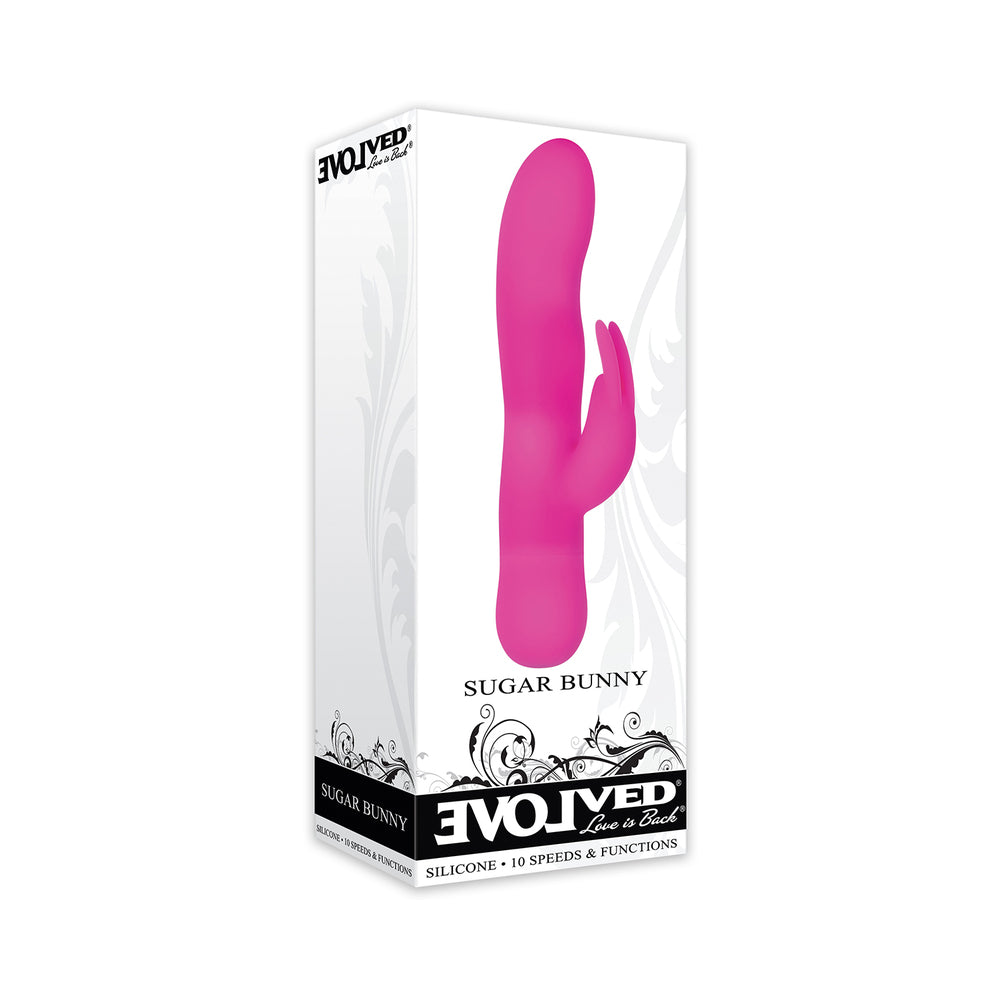 EVOLVED SUGAR BUNNY MINI SILICONE RABBIT VIBRATOR PINK