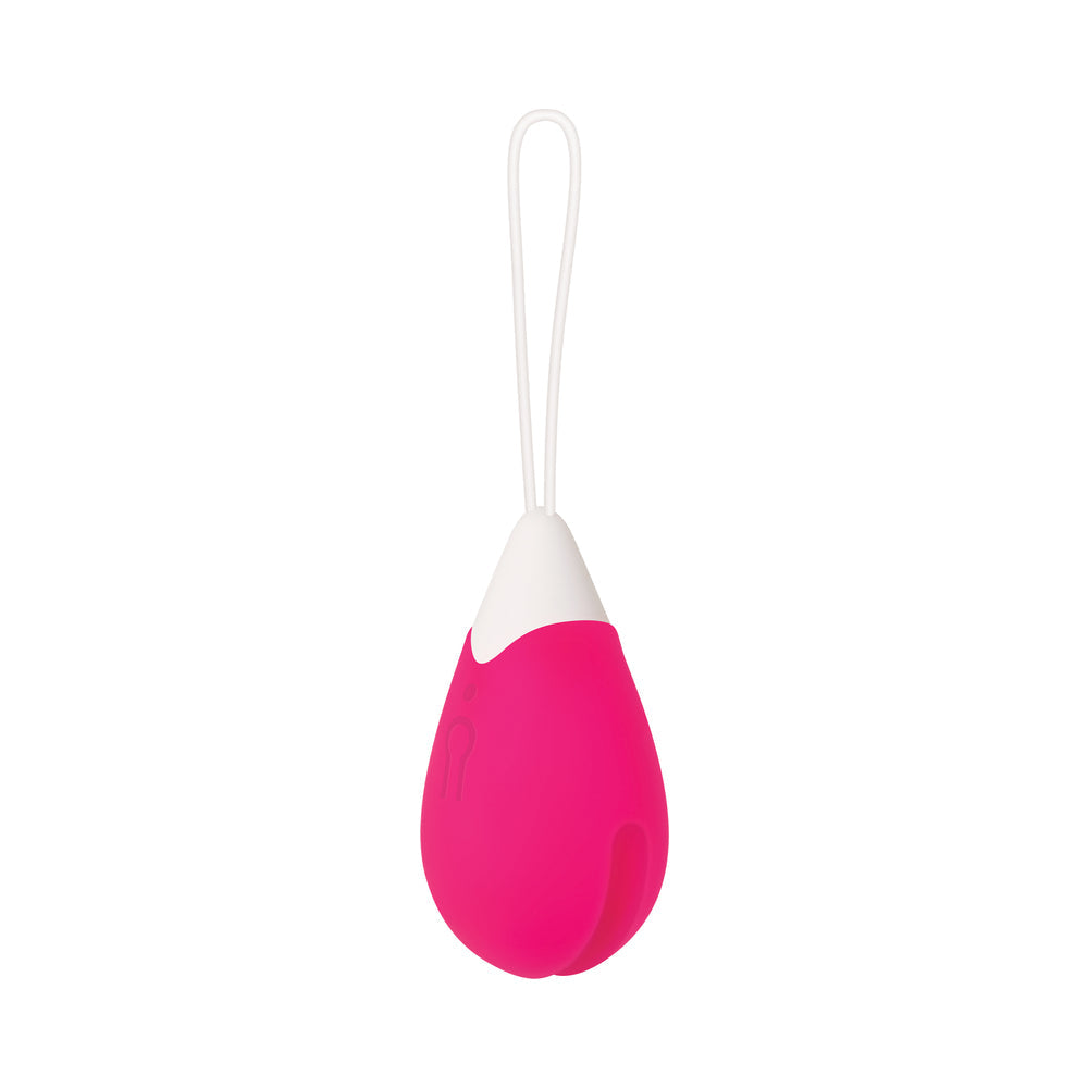 EVOLVED RECHARGEABLE REMOTE-CONTROLLED SILICONE EGG VIBRATOR PINK