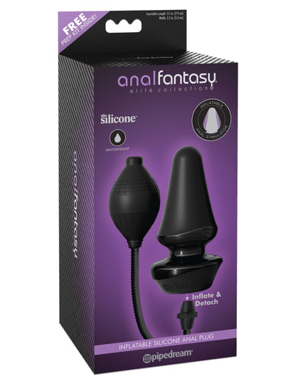 PIPEDREAM - ANAL FANTASY ELITE - INFLATABLE SILICONE BUTT PLUG  BLACK