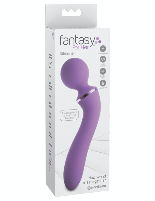 PIPEDREAM - FANTASY FOR HER - DUO WAND MASSAGE-HER  PURPLE