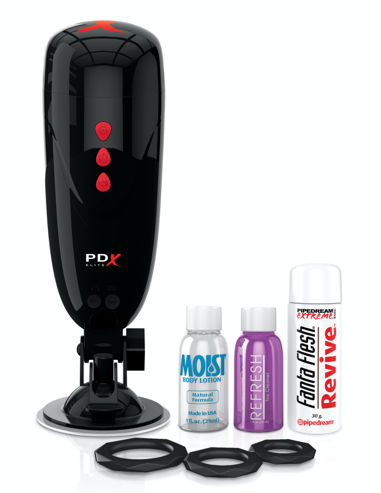 PIPEDREAM - PDX ELITE - DIRTY TALK STARTER STROKER  LIGHT/BLACK