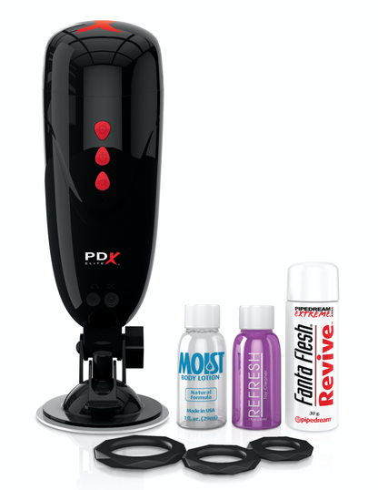 PIPEDREAM - PDX ELITE - DIRTY TALK STARTER STROKER  LIGHT/BLACK