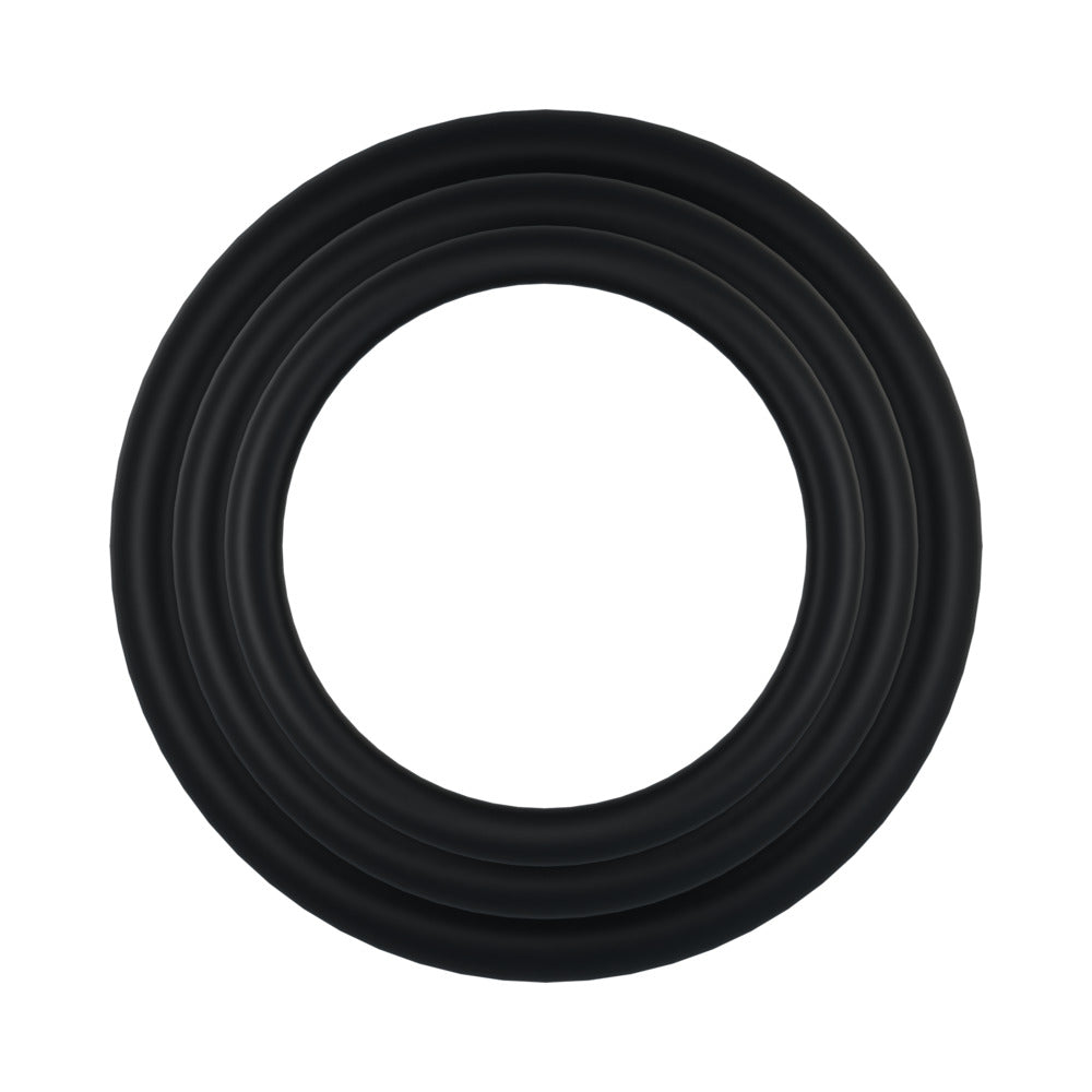ROCK SOLID - TRI-PACK RUBBER GASKET (1.25IN, 1.5IN, 2IN) BLACK