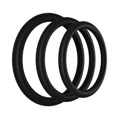 ROCK SOLID TRI-PACK RUBBER GASKET (1.25IN, 1.5IN, 2IN) BLACK