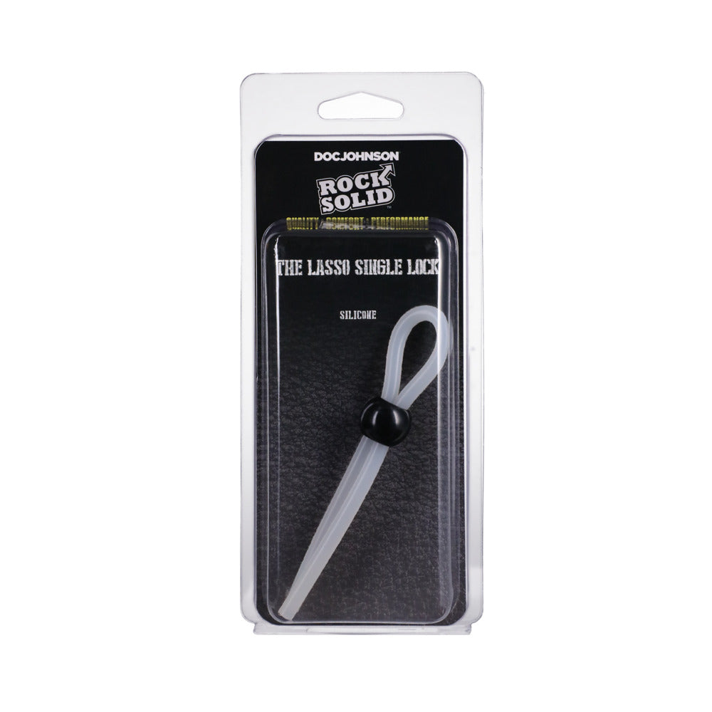 ROCK SOLID - THE  LASSO/BOLO  SINGLE LOCK ADJUSTABLE TRANSLUCENT