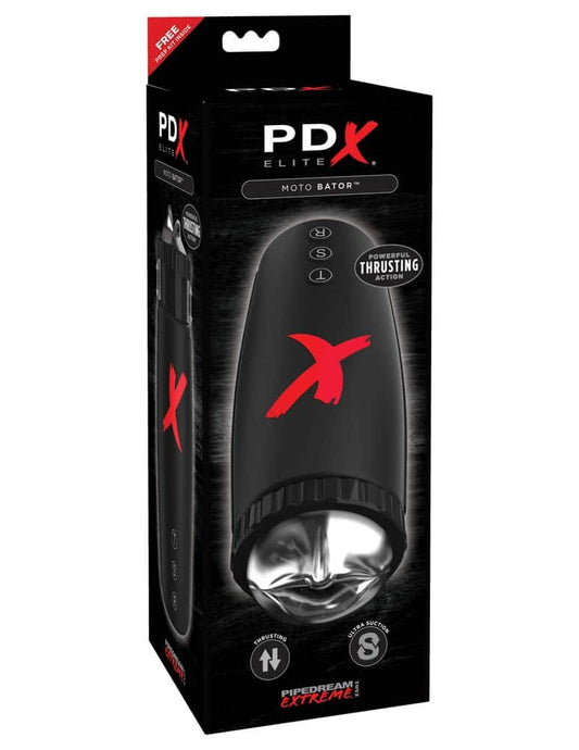 PIPEDREAM - PDX ELITE - MOTO-BATOR  CLEAR/BLACK
