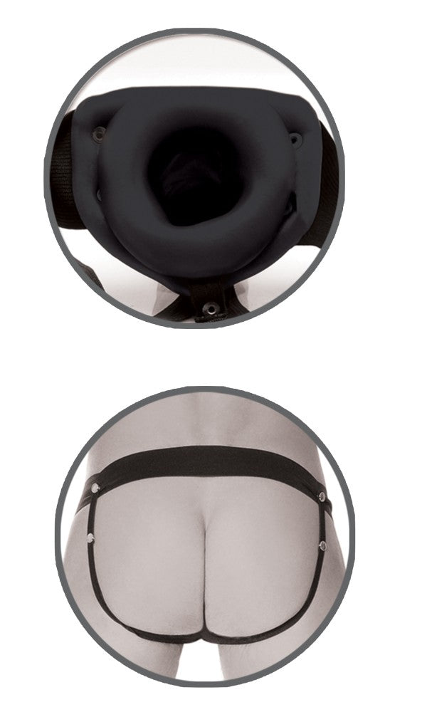 PIPEDREAM - FETISH FANTASY SERIES LIMITED EDITION - HOLLOW STRAP-ON  BLACK