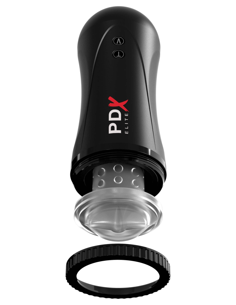 PIPEDREAM - PDX ELITE - MOTO STROKER BLACK