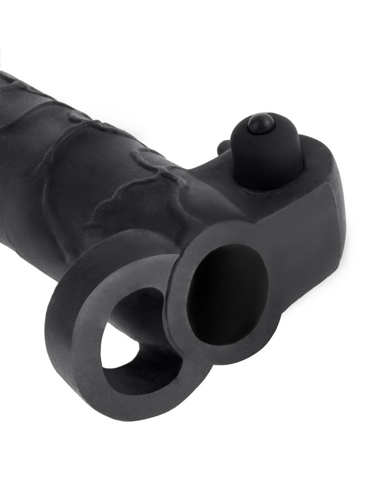 PIPEDREAM - FANTASY X-TENSIONS - VIBRATING REAL FEEL 2" EXTENSION  BLACK