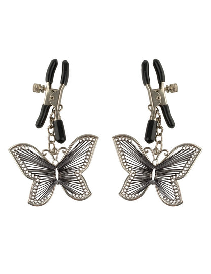 PIPEDREAM - FETISH FANTASY SERIES - BUTTERFLY NIPPLE CLAMPS  SILVER