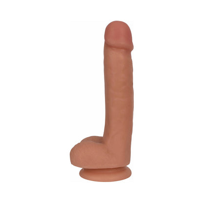 CURVE NOVELTIES - CURVE TOYS THINZ 7 IN. SLIM DILDO WITH BALLS & SUCTION CUP BEIGE