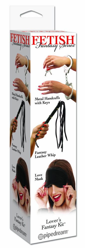 PIPEDREAM - FETISH FANTASY SERIES - LOVER'S FANTASY KIT  BLACK/SILVER