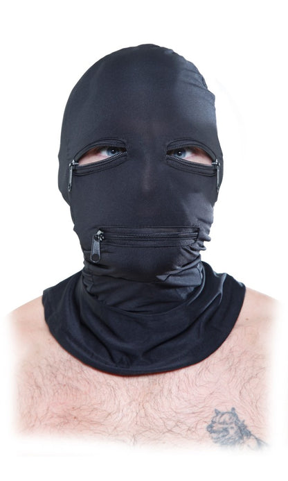 PIPEDREAM - FETISH FANTASY SERIES - ZIPPER FACE HOOD  BLACK