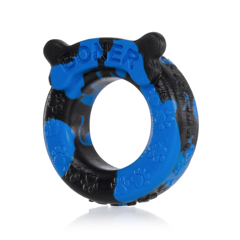 OXBALLS BONER COCKRING, BLUE/BLACK