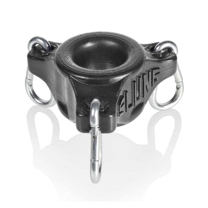 OXBALLS SLUNG, BALLSTRETCHER WITH 3 CARABINERS, BLACK