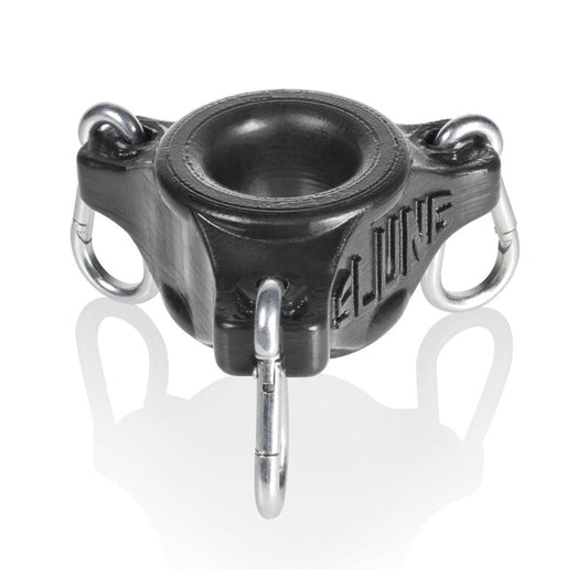 OXBALLS SLUNG, BALLSTRETCHER WITH 3 CARABINERS, BLACK