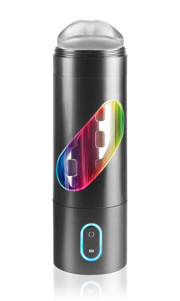PIPEDREAM - PDX EXTREME - RECHARGEABLE ROTO-BATOR MOUTH BLACK/CLEAR/MULTI