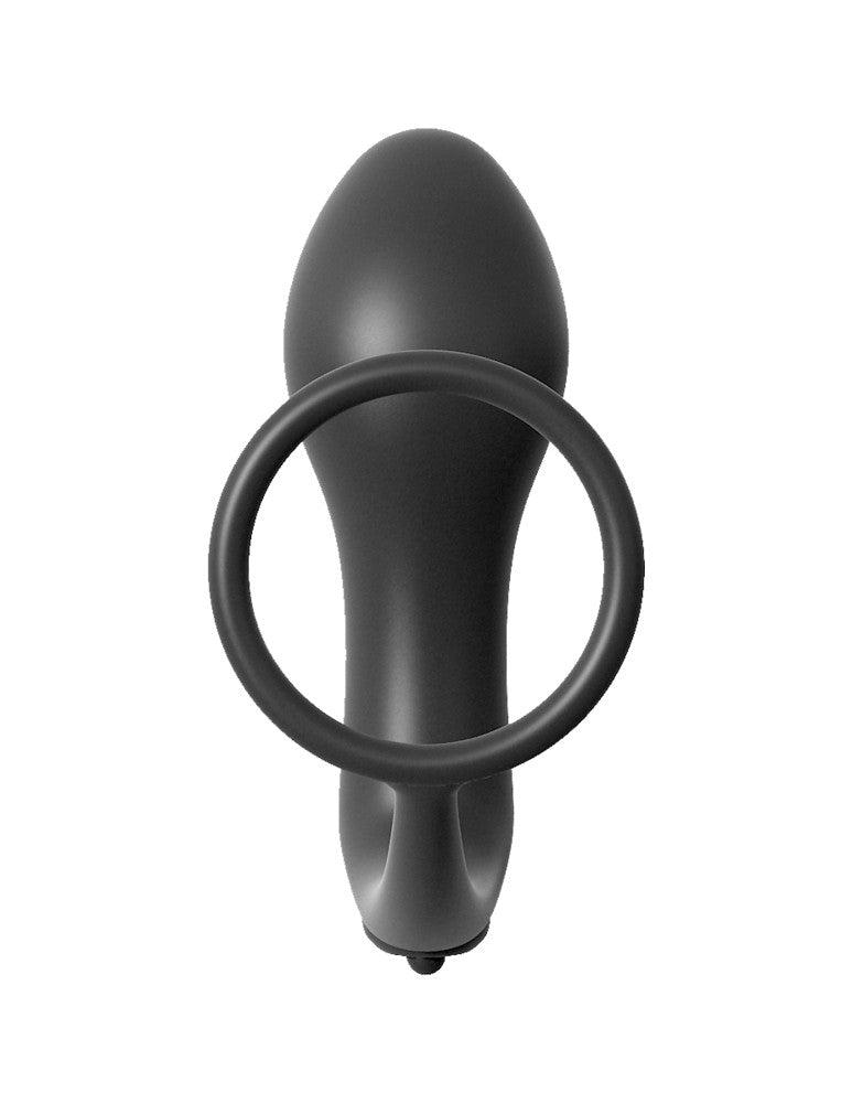 PIPEDREAM - ANAL FANTASY COLLECTION - ASS-GASM COCKRING VIBRATING PLUG BLACK