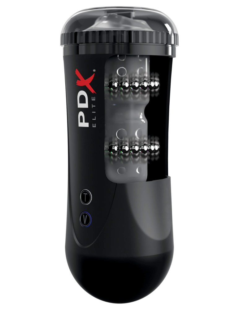 PIPEDREAM - PDX ELITE - MOTO STROKER BLACK