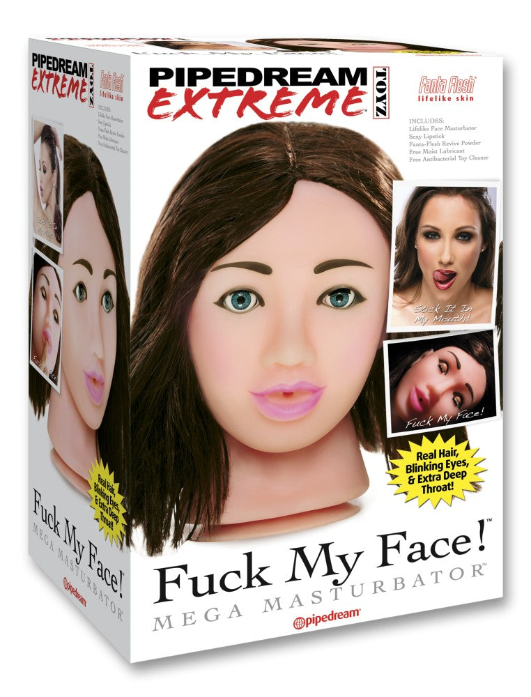 PIPEDREAM - PDX EXTREME - PIPEDREAM EXTREME TOYZ FUCK MY FACE MEGA MASTURBATOR - BRUNETTE  LIGHT