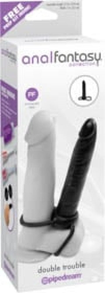 PIPEDREAM - ANAL FANTASY COLLECTION - DOUBLE TROUBLE  BLACK