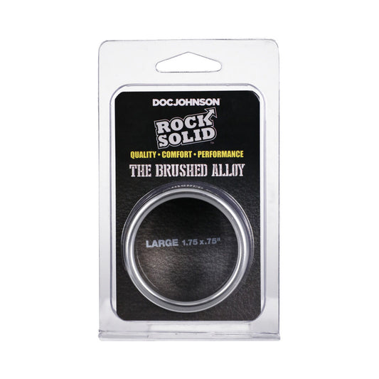 ROCK SOLID BRUSHED ALLOY LARGE (1.75IN X .75IN) SILVER