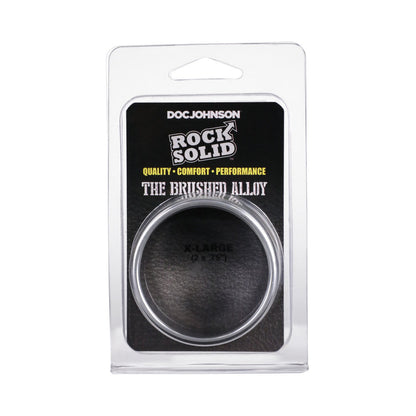 ROCK SOLID BRUSHED ALLOY X-LARGE (2IN X .75IN) SILVER