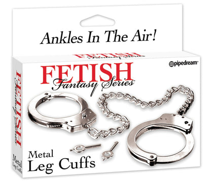 PIPEDREAM - FETISH FANTASY SERIES - METAL LEG CUFFS  SILVER