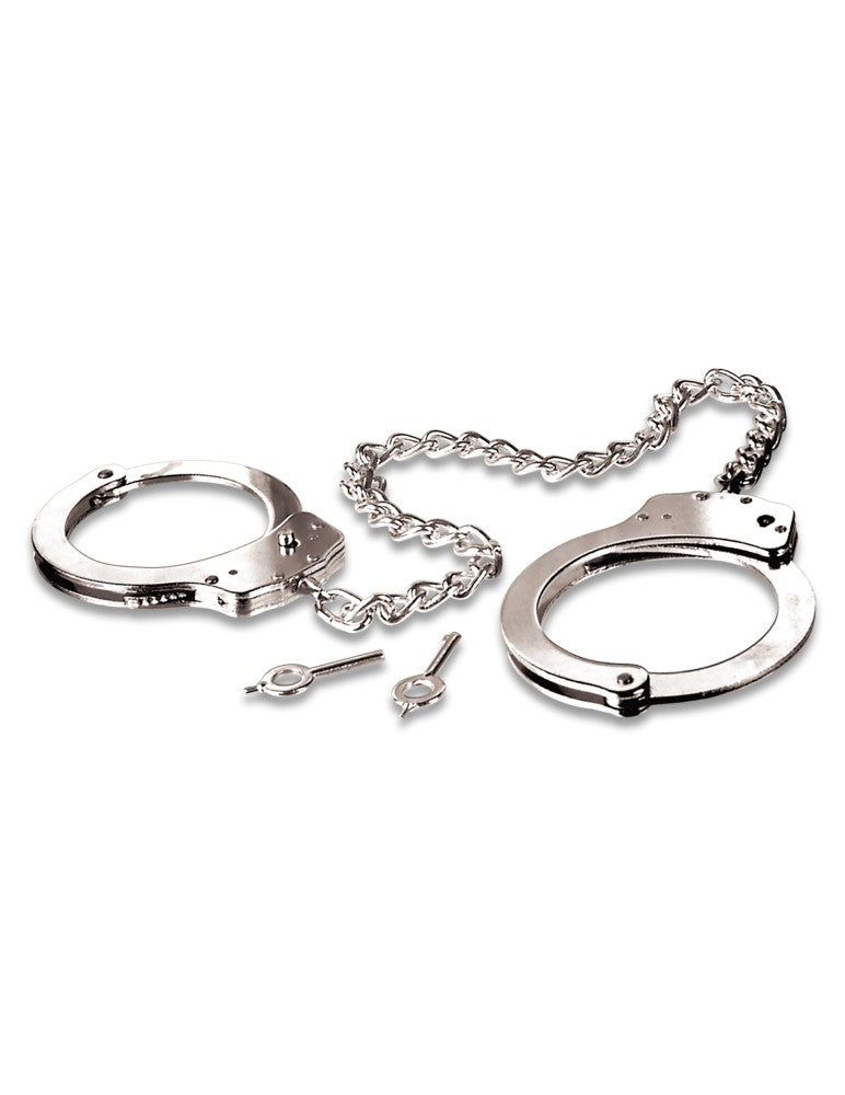 PIPEDREAM - FETISH FANTASY SERIES - METAL LEG CUFFS  SILVER