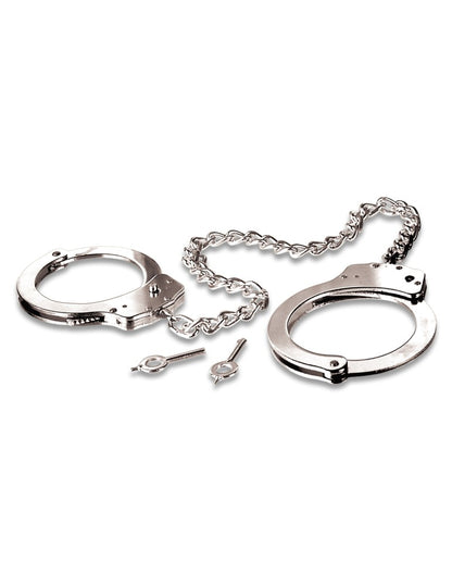 PIPEDREAM - FETISH FANTASY SERIES - METAL LEG CUFFS  SILVER