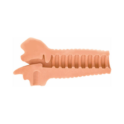 NOVEDADES CURVE - CURVE TOYS MISTRESS PERFECT SUCK COURTNEY VIBRATING DEEP THROAT MOUTH STROKER BEIGE