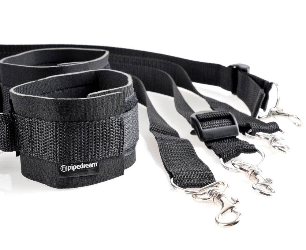 PIPEDREAM - FETISH FANTASY SERIES - CUFF & TETHER SET BLACK