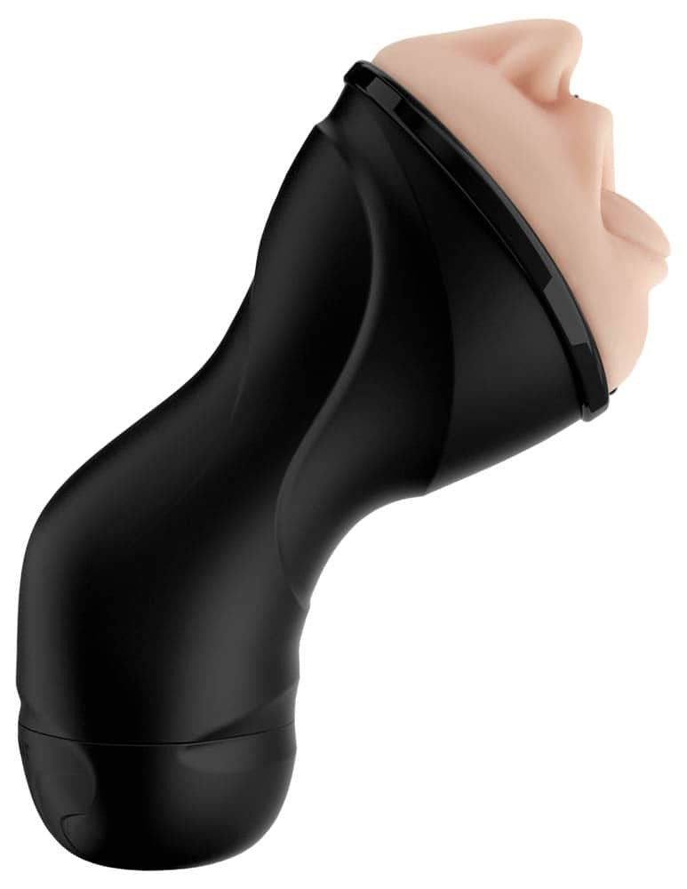 PIPEDREAM - PDX ELITE - DEEP THROAT VIBRATING STROKER LIGHT/BLACK