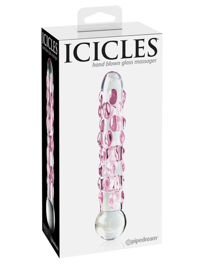 PIPEDREAM - ICICLES - NO. 7  CLEAR/PINK