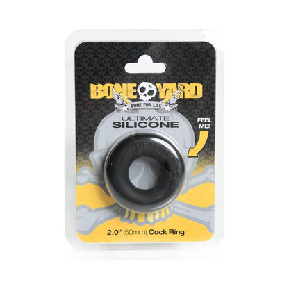 BONEYARD ULTIMATE SILICONE COCK RING BLACK