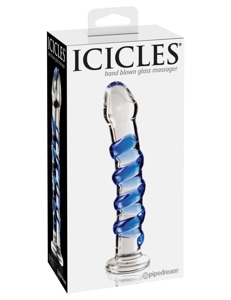 PIPEDREAM - ICICLES - NO. 5  CLEAR/BLUE