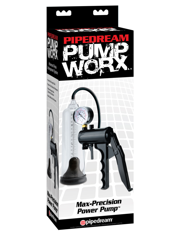 PIPEDREAM - PUMP WORX - MAX-PRECISION POWER PUMP  CLEAR/BLACK