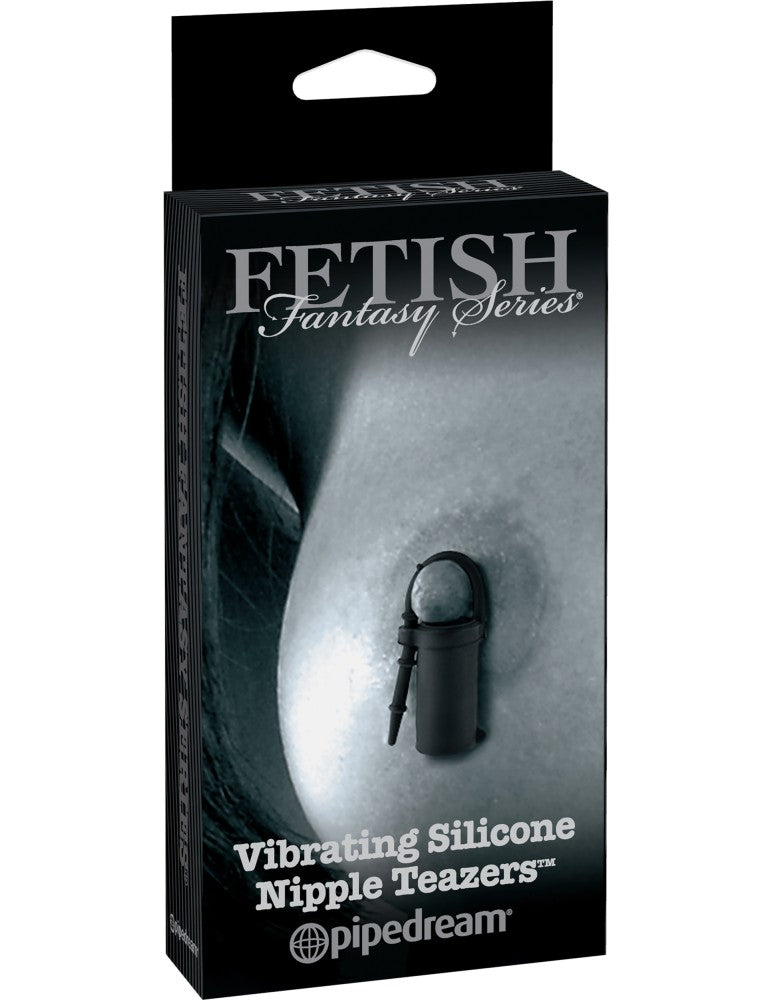 PIPEDREAM - FETISH FANTASY SERIES LIMITED EDITION - VIBRATING SILICONE NIPPLE TEAZERS  BLACK