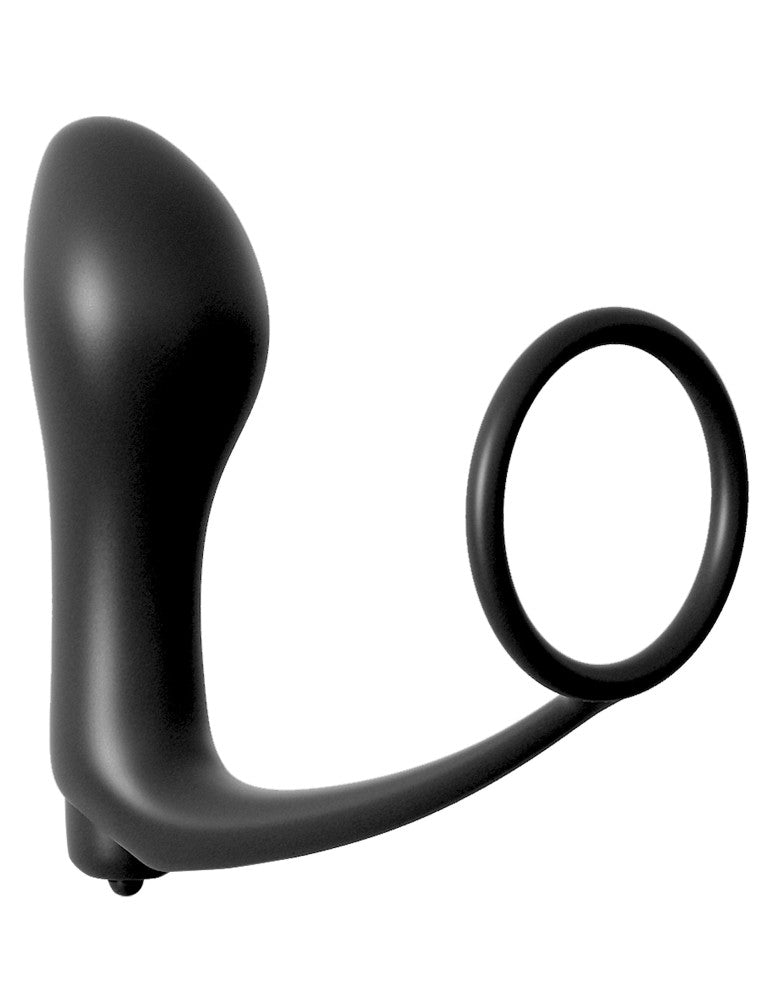 PIPEDREAM - ANAL FANTASY COLLECTION - ASS-GASM COCKRING VIBRATING PLUG BLACK