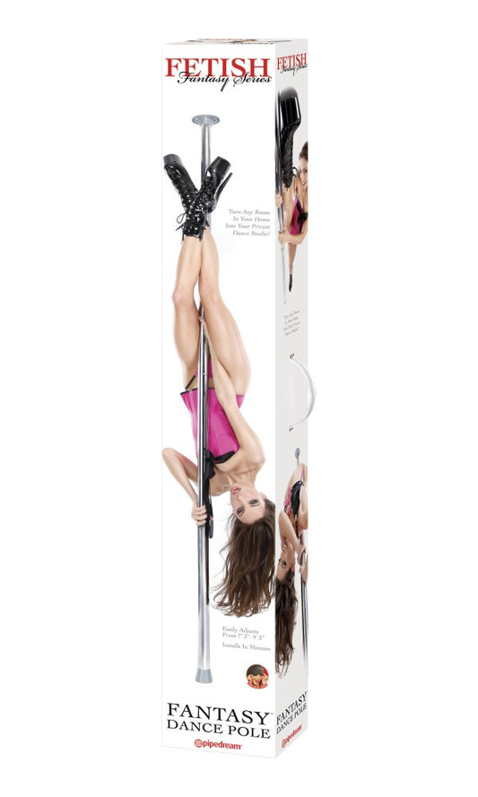 PIPEDREAM - FETISH FANTASY SERIES - FANTASY DANCE POLE  SILVER