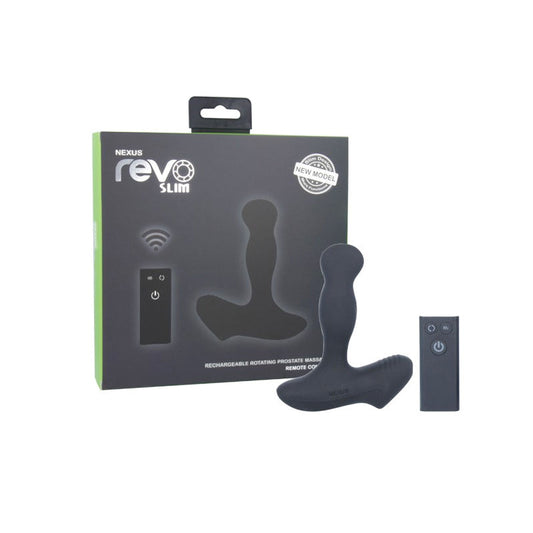 NEXUS - REVO SLIM REMOTE CONTROL ROTATING PROSTATE MASSAGER - BLACK