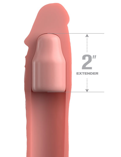 PIPEDREAM - FANTASY X-TENSIONS ELITE - 6" EXTENSION WITH STRAP LIGHT