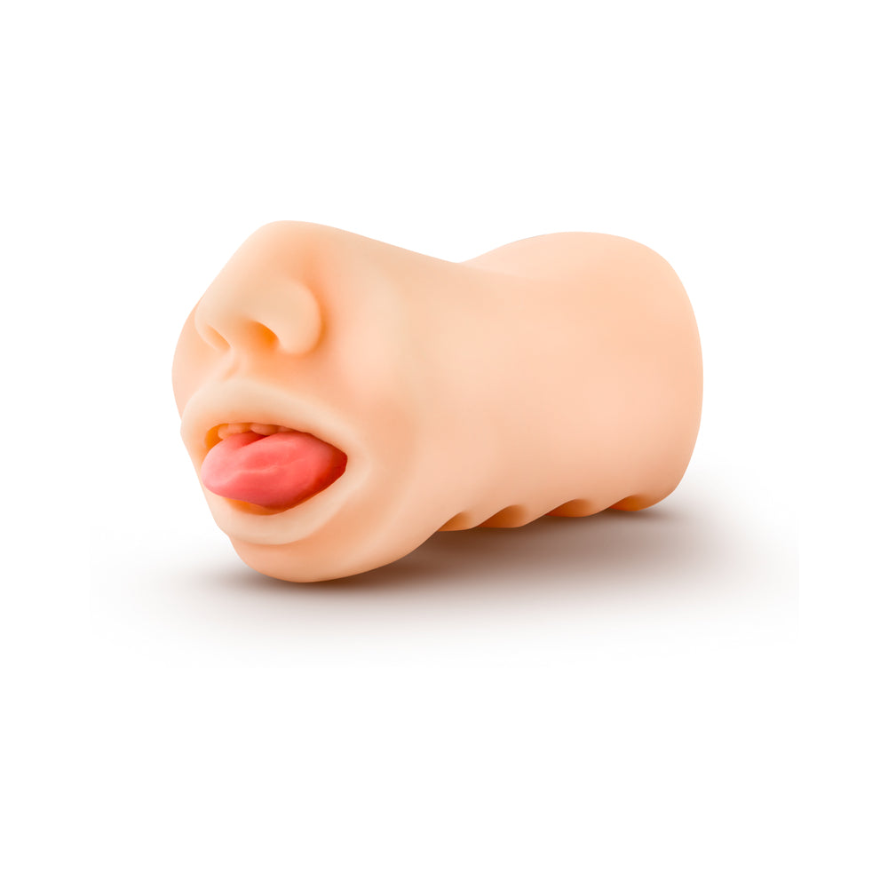 BLUSH - X5 MEN ORAL ANNE MOUTH STROKER BEIGE
