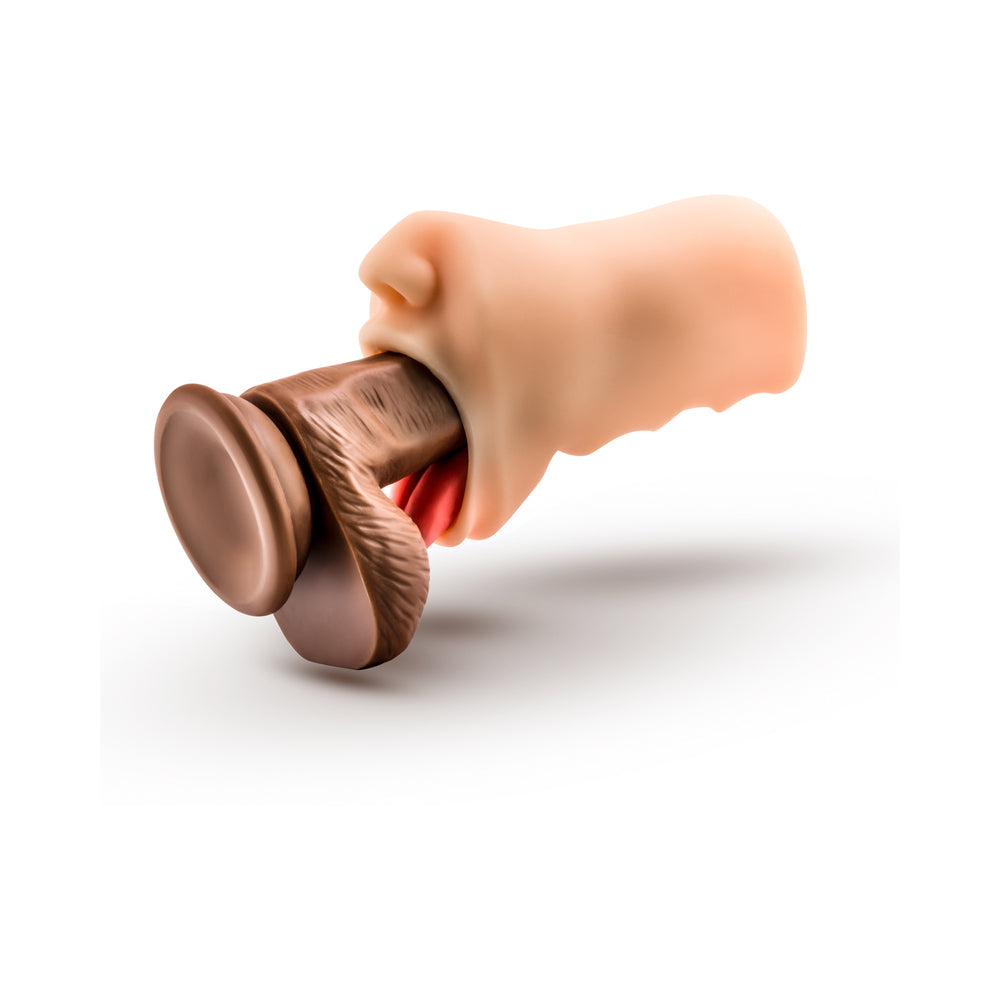 BLUSH - X5 MEN ORAL ANNE MOUTH STROKER BEIGE