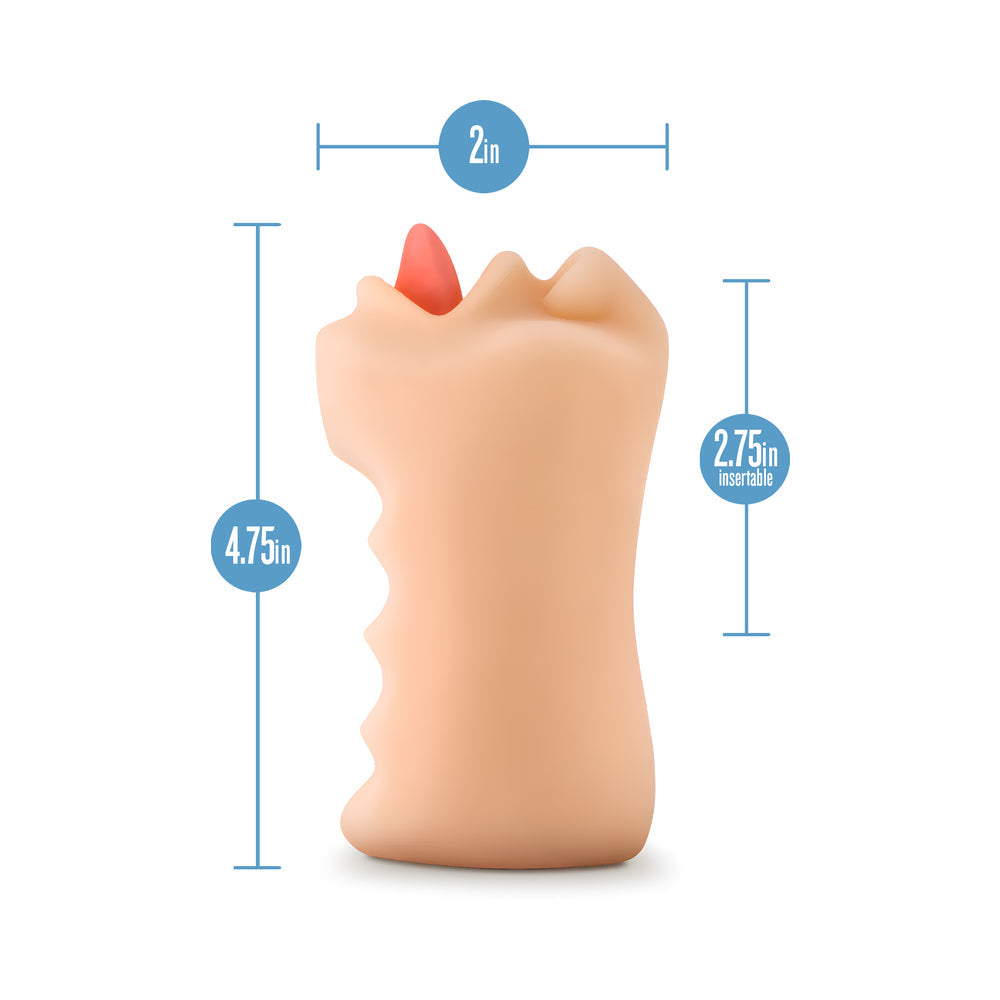 BLUSH - X5 MEN ORAL ANNE MOUTH STROKER BEIGE