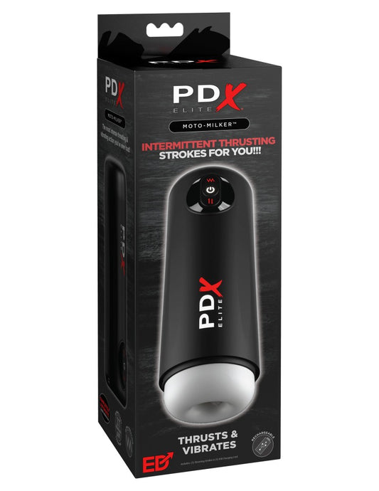 PIPEDREAM - PDX ELITE - MOTO MILKER WHITE/BLACK